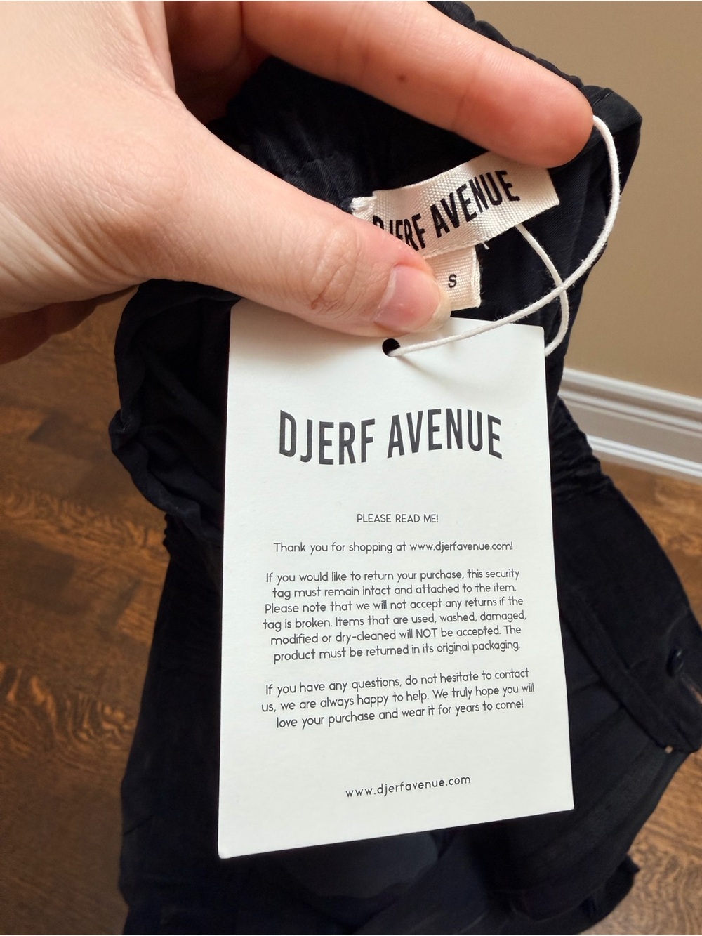 DJERF AVENUE On The Go Pants Ash Black Women’s Size Small Tall BRAND NEW - Picture 12 of 12